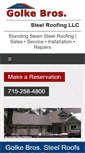 Mobile Screenshot of golkesteelroofing.com